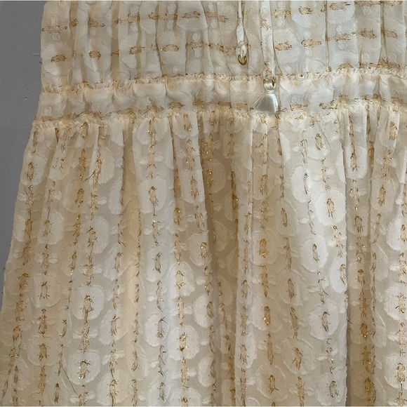 Red Carter “Ruby” Mini-Dress with Metallic Gold Accents. Size Small. - Picture 15 of 17